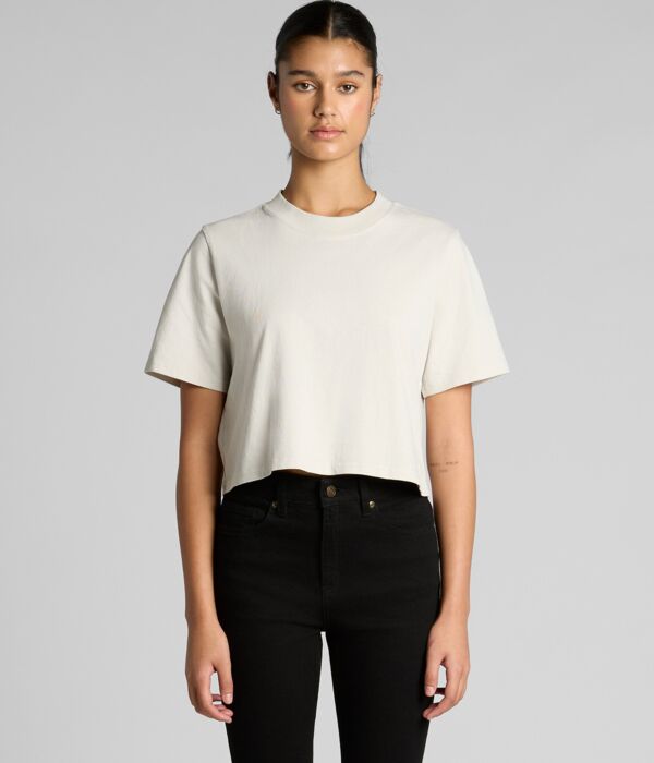 Wo's Heavy Faded Crop Tee 4089 Thumbnail
